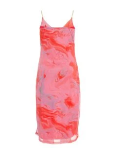 Quiz Petite Orange Tie Dye Midaxi Dress -RIVE IS Clothing Shop VNVH5 SQ6 0000000198 ORANGE MDd2