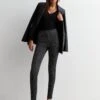 New Look Dark Grey Check High Waist Leggings -RIVE IS Clothing Shop VNWR9 SQ1 0000000270 PRINT MDf