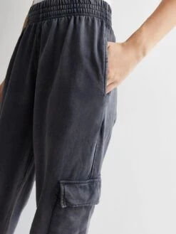 New Look Dark Grey Acid Wash Cuffed Cargo Joggers -RIVE IS Clothing Shop VNWSV SQ4 0000000070 DARK GREY MDd