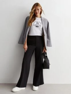 New Look Black Wide Leg Trousers -RIVE IS Clothing Shop VNWW0 SQ3 0000000004 BLACK MDo