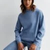 New Look Pale Blue Pocket Front Hoodie -RIVE IS Clothing Shop VNX48 SQ1 0000000150 LIGHT BLUE MDf