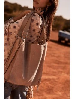 Mint Velvet Philippa Neutral Shoulder Bag -RIVE IS Clothing Shop VO0N1 SQ2 0000000108 BEIGE MDd