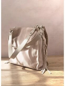 Mint Velvet Philippa Neutral Shoulder Bag -RIVE IS Clothing Shop VO0N1 SQ4 0000000108 BEIGE SLd