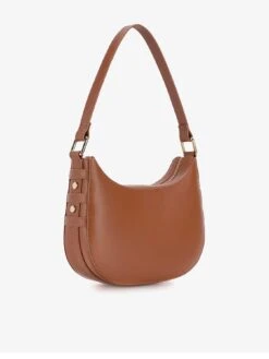 Mint Velvet Rue Tan Leather Shoulder Bag -RIVE IS Clothing Shop VO0N3 SQ3 0000000143 BROWN SLa