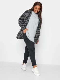 Yours Zebra Sweat Shacket -RIVE IS Clothing Shop VO4QU SQ3 0000000004 BLACK MDo