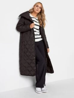 Long Tall Sally Black Onion Quilted Coat -RIVE IS Clothing Shop VO4QW SQ3 0000000004 BLACK MDo