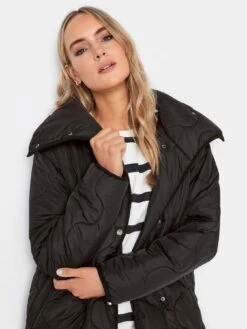 Long Tall Sally Black Onion Quilted Coat -RIVE IS Clothing Shop VO4QW SQ4 0000000004 BLACK MDd