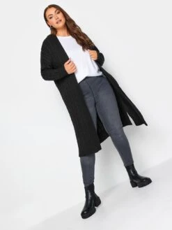 Yours Maxi Longline Cardigan -RIVE IS Clothing Shop VO4RS SQ3 0000000004 BLACK MDo