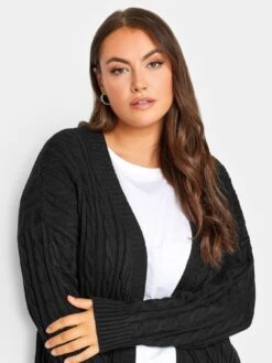 Yours Maxi Longline Cardigan -RIVE IS Clothing Shop VO4RS SQ4 0000000004 BLACK MDd