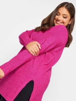 Yours High Neck Plain Jumper -RIVE IS Clothing Shop VO4T1 SQ4 0000000063 PINK MDd