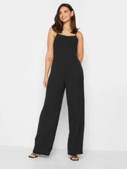 Long Tall Sally Black Ocean Crepe Wrap Jumpsuit -RIVE IS Clothing Shop VO4T8 SQ3 0000000004 BLACK MDo