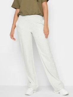 Long Tall Sally Grey Marl Wide Leg Jogger 34"