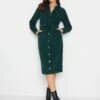 Long Tall Sally Green Cord Fitted Midi Dress -RIVE IS Clothing Shop VO4UG SQ1 0000000047 GREEN MDf