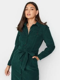 Long Tall Sally Green Cord Fitted Midi Dress -RIVE IS Clothing Shop VO4UG SQ4 0000000047 GREEN MDd