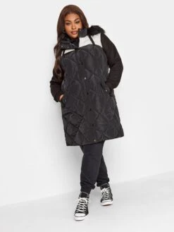 Yours Midi Colourblock Gilet -RIVE IS Clothing Shop VO4UY SQ3 0000000004 BLACK MDo