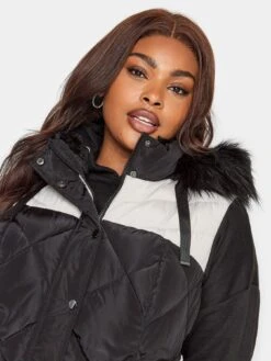 Yours Midi Colourblock Gilet -RIVE IS Clothing Shop VO4UY SQ4 0000000004 BLACK MDd