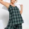 Yours Green Tartan Pj Cami -RIVE IS Clothing Shop VO4VT SQ1 0000000047 GREEN MDf