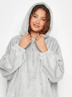 Long Tall Sally Wellsoft Snuggle Hoodie - Grey -RIVE IS Clothing Shop VO4VV SQ4 0000000005 GREY MDd