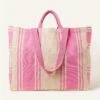 Accessorize Pink Stripe Shopper -RIVE IS Clothing Shop VO4Z0 SQ1 0000000063 PINK SLf