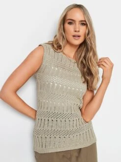 Long Tall Sally Ivory Crochet Cami -RIVE IS Clothing Shop VO54P SQ4 0000000067 CREAM MDd