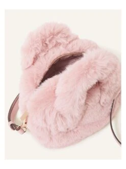 Accessorize Faux Fur Handheld Crossbody -RIVE IS Clothing Shop VO575 SQ4 0000000063 PINK SLd