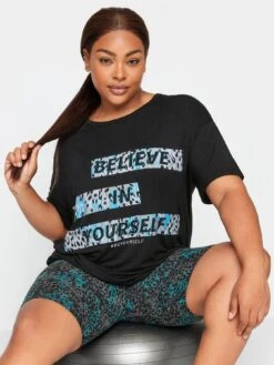 Yours Believe In Elf Active Top Black -RIVE IS Clothing Shop VO59L SQ4 0000000004 BLACK MDd