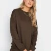 Long Tall Sally Chocolate Sweatshirt -RIVE IS Clothing Shop VO5A8 SQ1 0000000143 BROWN MDf