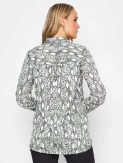 Long Tall Sally Grey Snake Print Shirt -RIVE IS Clothing Shop VO5AB SQ2 0000000005 GREY MDb