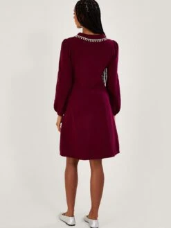 Monsoon Cleo Collar Dress - Pink -RIVE IS Clothing Shop VO5M8 SQ2 0000000063 PINK MDb