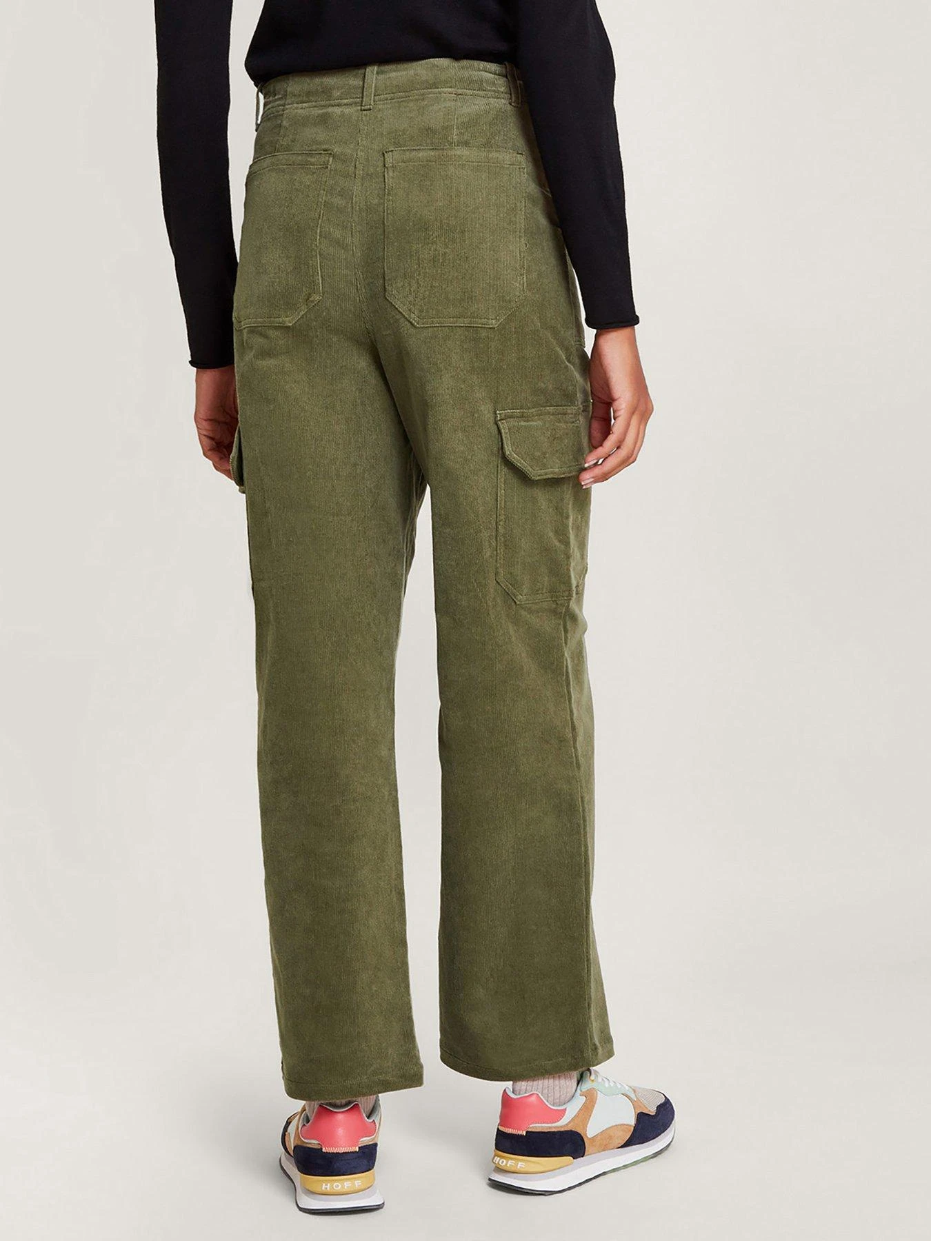 Monsoon Luna Cargo Cord Trousers - Green 4 Monsoon Luna Cargo Cord Trousers - Green - Image 2