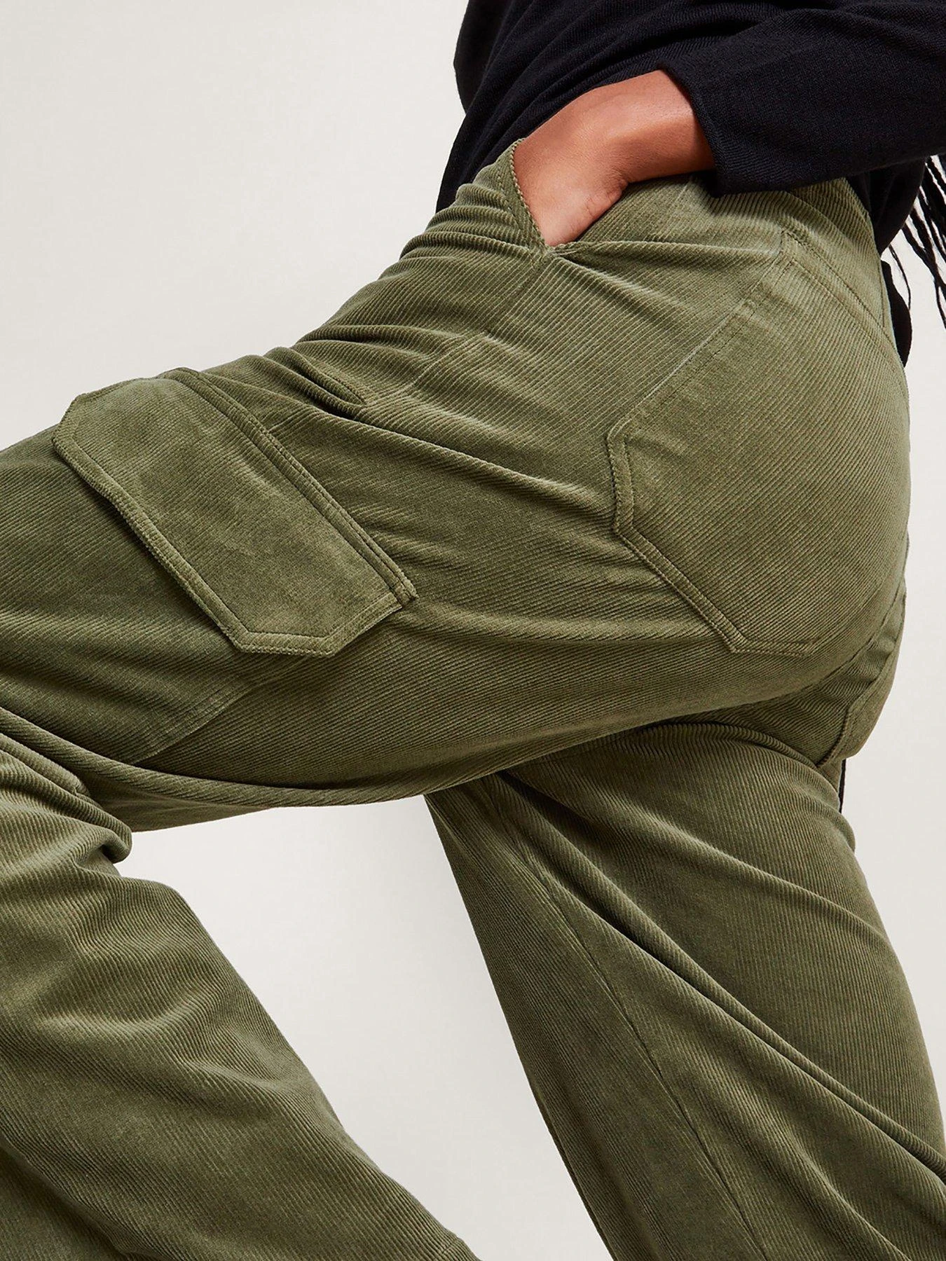 Monsoon Luna Cargo Cord Trousers - Green 7 Monsoon Luna Cargo Cord Trousers - Green - Image 5