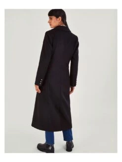 Monsoon Daria Double Breasted Coat - Black -RIVE IS Clothing Shop VO5TL SQ2 0000000004 BLACK MDb