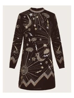 Monsoon Tina Embroidered Velvet Tunic - Black 9 Monsoon Tina Embroidered Velvet Tunic - Black -RIVE IS Clothing Shop VO5UK SQ3 0000000004 BLACK MDo