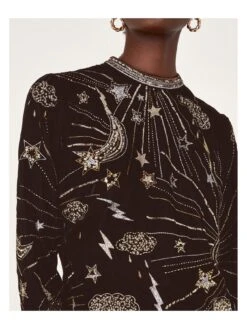 Monsoon Tina Embroidered Velvet Tunic - Black 11 Monsoon Tina Embroidered Velvet Tunic - Black -RIVE IS Clothing Shop VO5UK SQ5 0000000004 BLACK MDd1