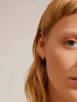 Pilgrim CARLA   Huggie Hoop Earrings Gold-plated -RIVE IS Clothing Shop VO80E SQ3 0000000036 GOLD SLd