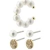 Pilgrim BEAT Earrings And Cuff Gold-Plated 3-in-1 Set