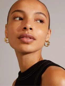 Pilgrim ECHO   Hoop Earrings Gold-plated -RIVE IS Clothing Shop VO81L SQ3 0000000036 GOLD SLd