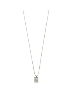 Pilgrim JEMMA Square Pendant Necklace Silver-plated