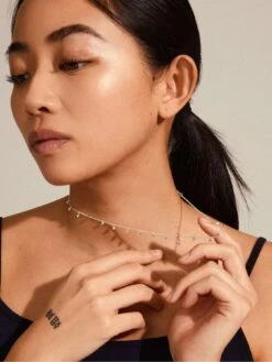 Pilgrim MAJA Crystal Multi Drops Necklace Silver-plated -RIVE IS Clothing Shop VO83Y SQ3 0000000035 SILVER SLd