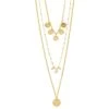 Pilgrim CAROL Layered Necklace 3-in-1 Gold-plated -RIVE IS Clothing Shop VO83Z SQ1 0000000036 GOLD SLf