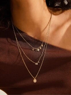 Pilgrim CAROL Layered Necklace 3-in-1 Gold-plated -RIVE IS Clothing Shop VO83Z SQ3 0000000036 GOLD SLd