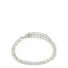 Pilgrim HEAT   Crystal Chain Bracelet Silver-plated
