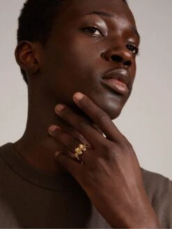 Pilgrim ECHO Recycled Ring Gold-plated - Adjustable Sizing -RIVE IS Clothing Shop VO86W SQ4 0000000036 GOLD SLd