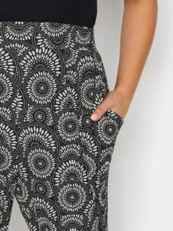 Yours Double Pleat Harem Trouser - Black -RIVE IS Clothing Shop VOCF4 SQ4 0000000004 BLACK MDd