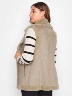 Long Tall Sally Natural Aviator Gilet -RIVE IS Clothing Shop VOCFB SQ2 0000000003 NATURAL MDb