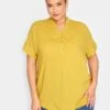 Yours Half Placket Blouse - Yellow -RIVE IS Clothing Shop VOGQU SQ1 0000000076 YELLOW MDf