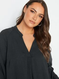 Yours Textured Tunic Black -RIVE IS Clothing Shop VOGRK SQ4 0000000004 BLACK MDd