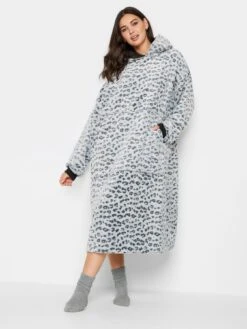 Long Tall Sally Animal Snuggle Hoodie -RIVE IS Clothing Shop VOGTV SQ3 0000000005 GREY MDo