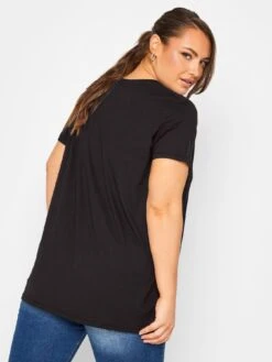 Yours Printed T-shirt - Black -RIVE IS Clothing Shop VOGX4 SQ2 0000000004 BLACK MDb