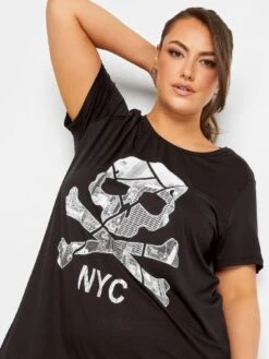 Yours Printed T-shirt - Black -RIVE IS Clothing Shop VOGX4 SQ4 0000000004 BLACK MDd